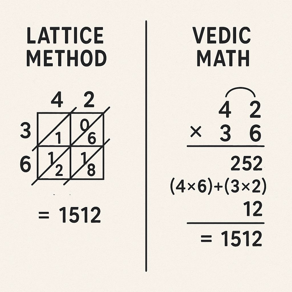 image representing Lattice Method vs. Vedic Math
