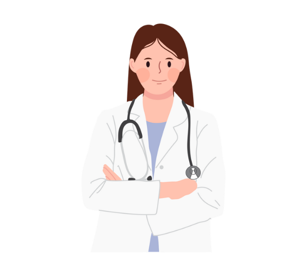 Illustrated image of a doctor